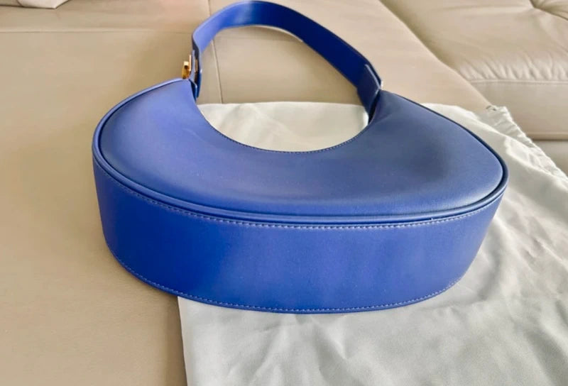 Luna Crescent Shoulder Bag – Blue