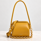 CH&K Sculptural Mini Shoulder Bag – Green & Mustard