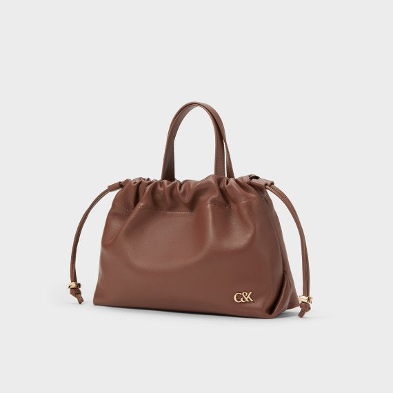 Soft Leather Drawstring Cloud Bag