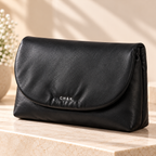 CH&K Soft Ruched Clutch Bag – Black