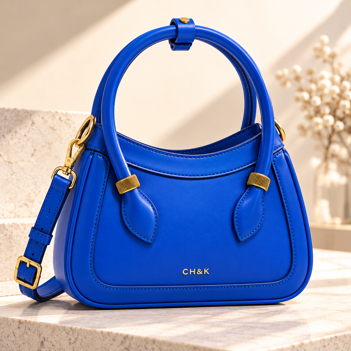 CH&K Mini Top Handle Bag – Royal Blue