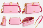 CH&K Baby Pink Camera Crossbody Bag – Gold Chain Edition