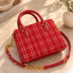 CH&K Red Tweed Mini Tote Bag