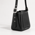 CH&K Black Structured Shoulder Bag