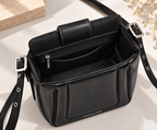 CH&K Black Structured Shoulder Bag