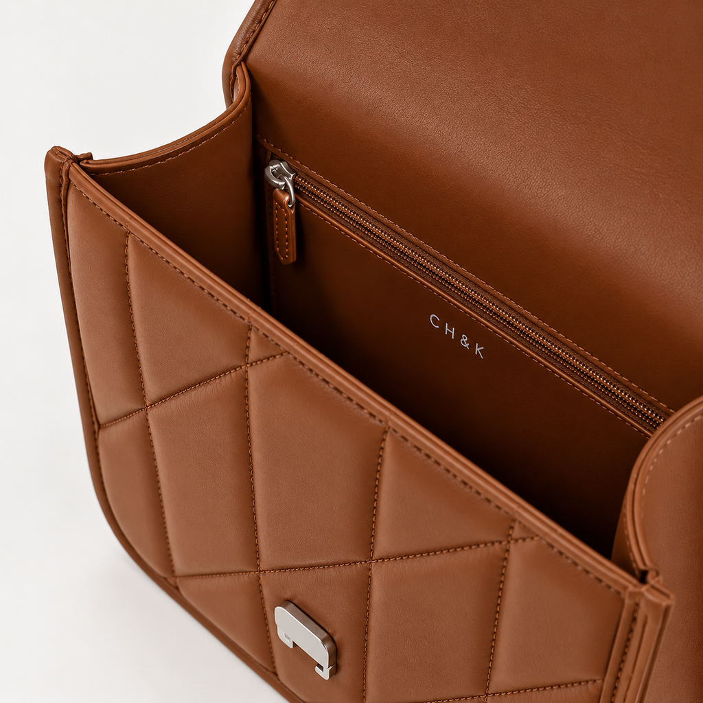 CH&K Quilted Convertible Mini Bag – Brown