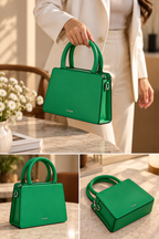 CH&K Emerald Green Mini Top Handle Bag