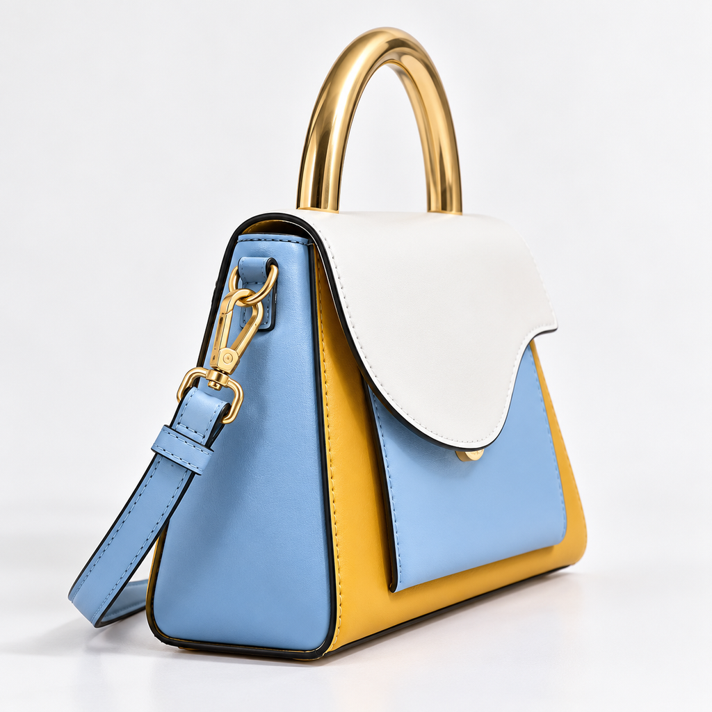 CH&K Colorblock Top Handle Handbag
