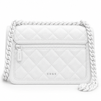 CH&K Quilted Chain Shoulder Bag – White
