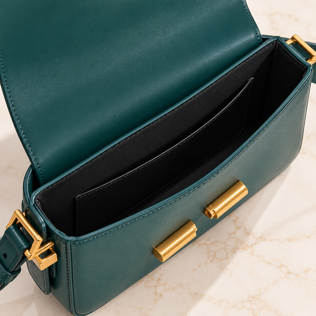 CH&K Elegant Teal Green Shoulder Bag