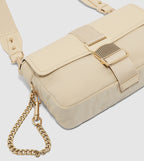 Aspen Metallic Belt Buckle Shoulder Bag