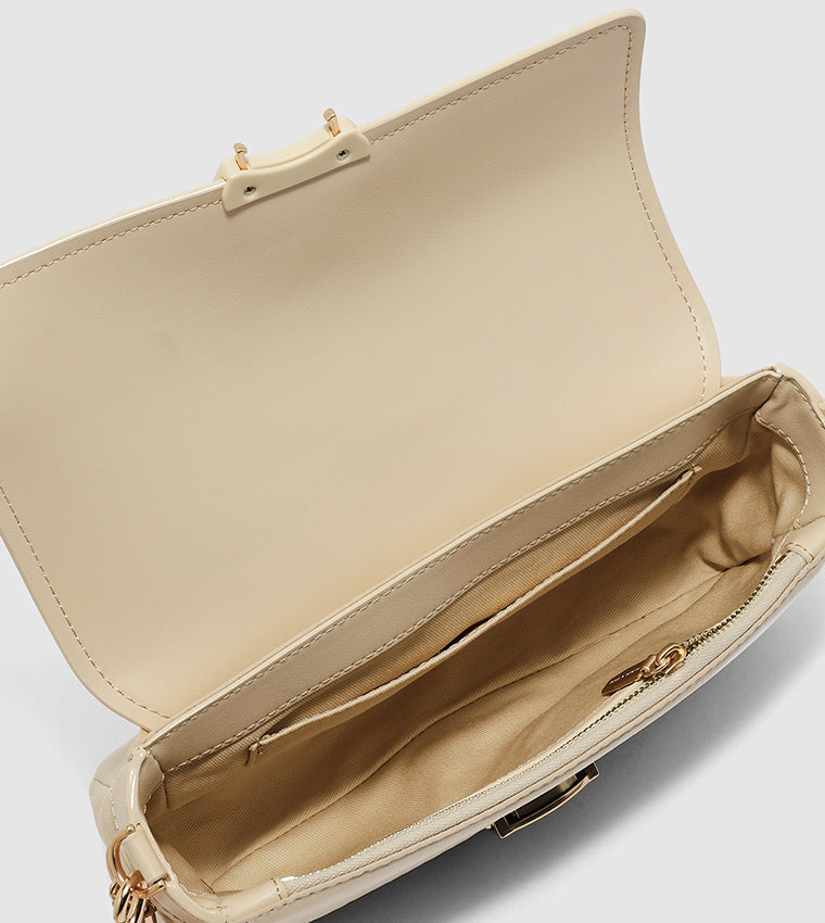 Aspen Metallic Belt Buckle Shoulder Bag