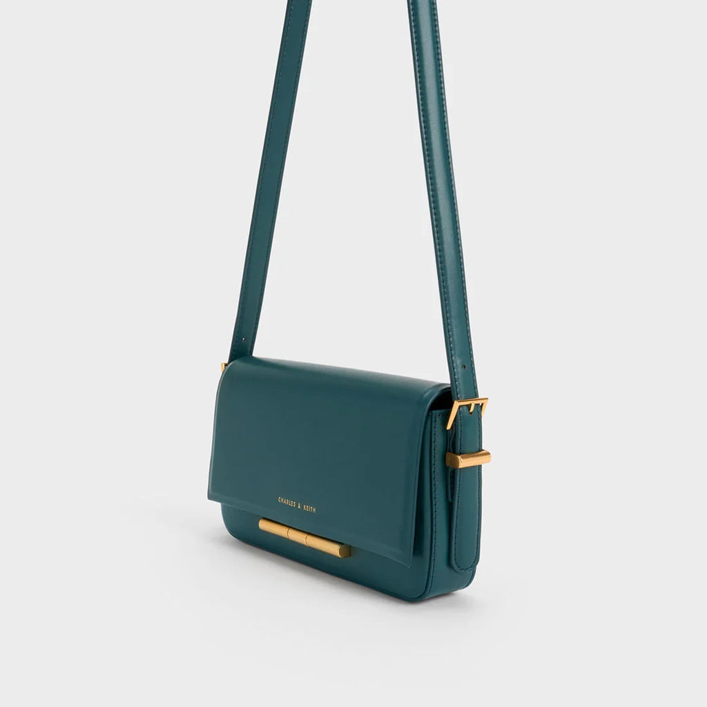 Classic Flap Crossbody Bag – Teal