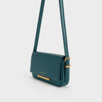 Classic Flap Crossbody Bag – Teal