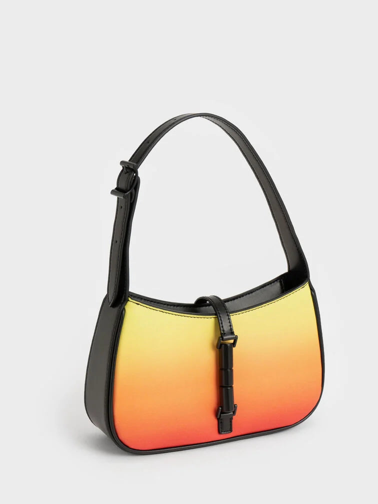Celia Quilted Double Handle Tote Bag in the aurora colorway