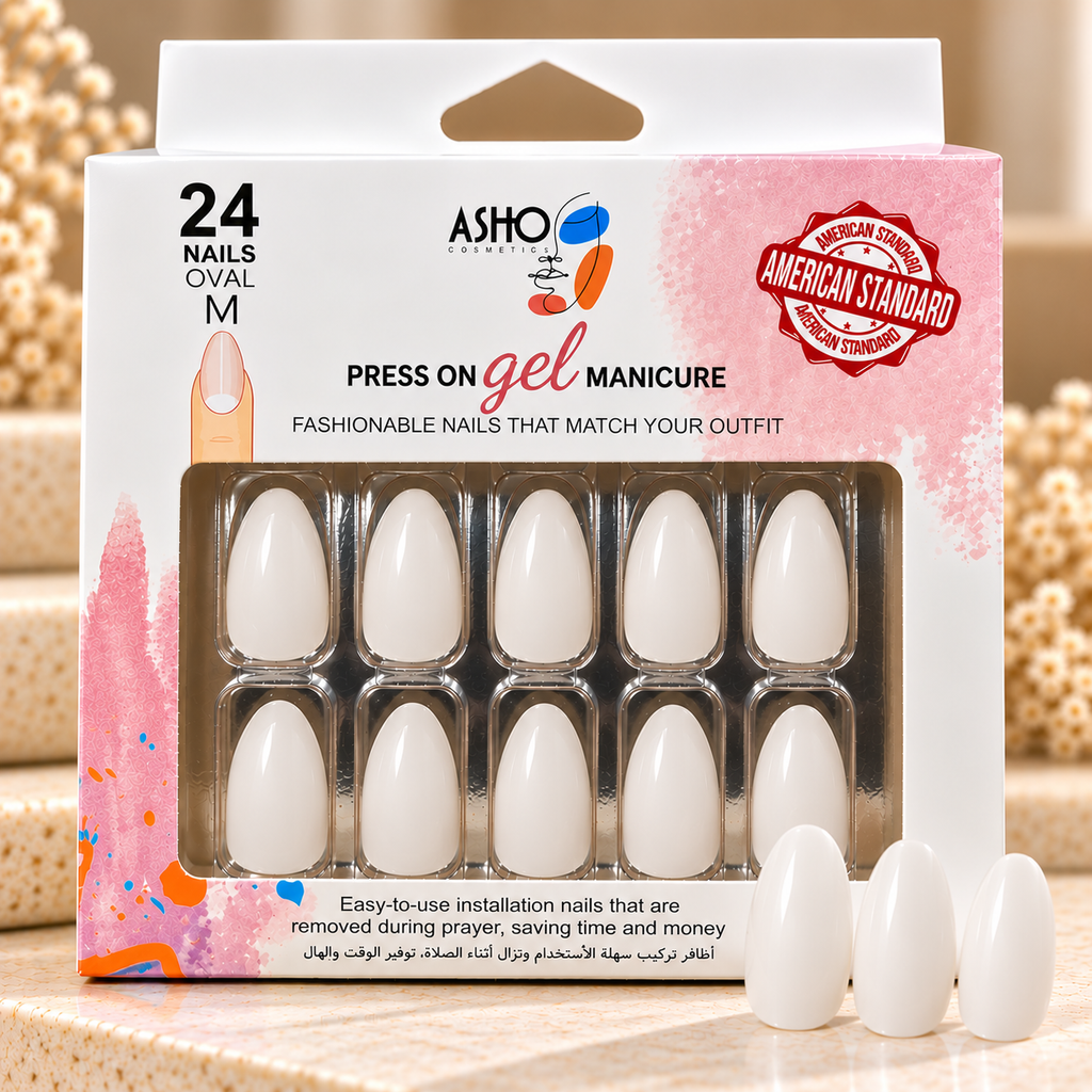 ASHO-Nails-Classic Milky White