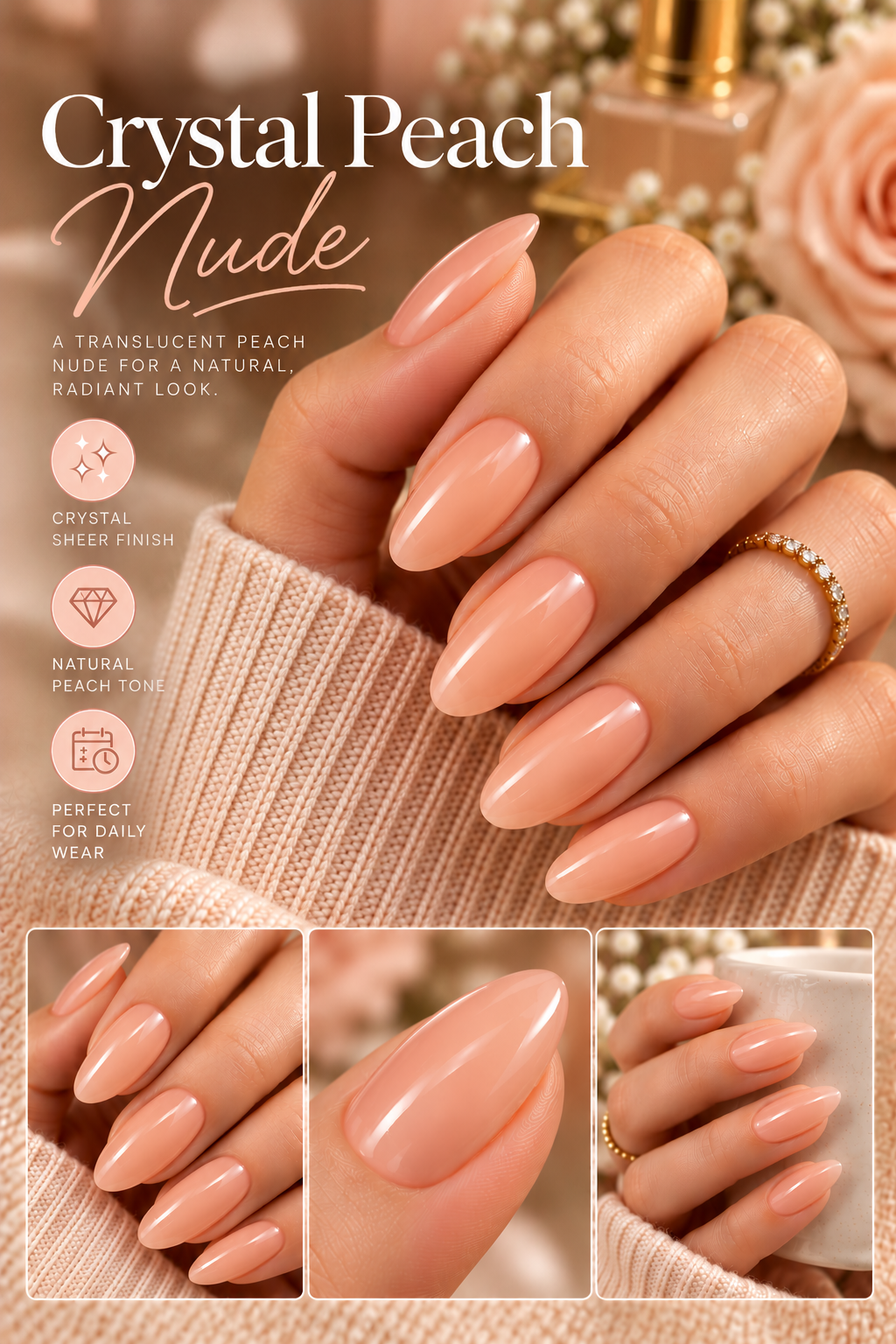 ASHO-Nails-Crystal Peach Nude