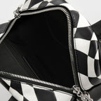 Duo Quilted Vanity Bag in black and white