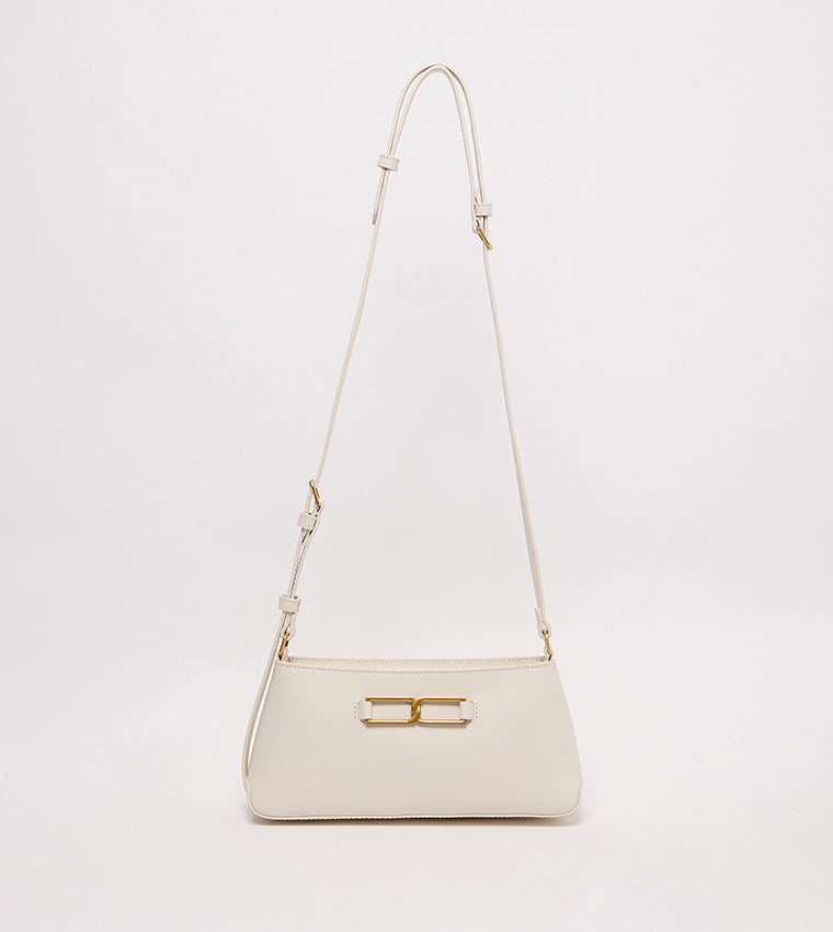 GABINE Leather Crossbody Bag