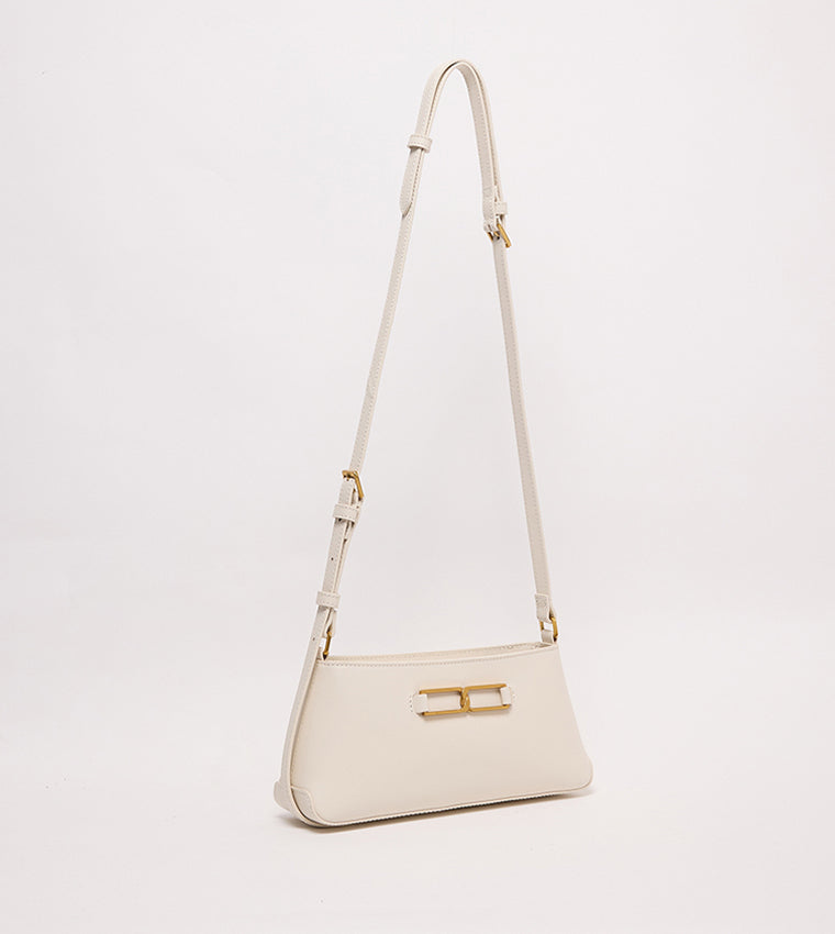 GABINE Leather Crossbody Bag