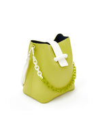 Tyra green logo detail shoulder bag.