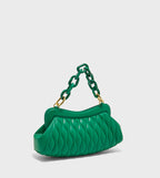 Iva Acrylic Chain Accent Handle Clutch