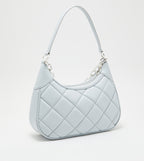 Mini Alcott Scarf Handle Quilted Bag in grey