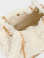 Cyrus Slouchy Chain Handle Bag - Cream