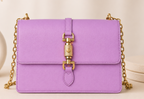 CH&K Lavender Purple Chain Shoulder Bag