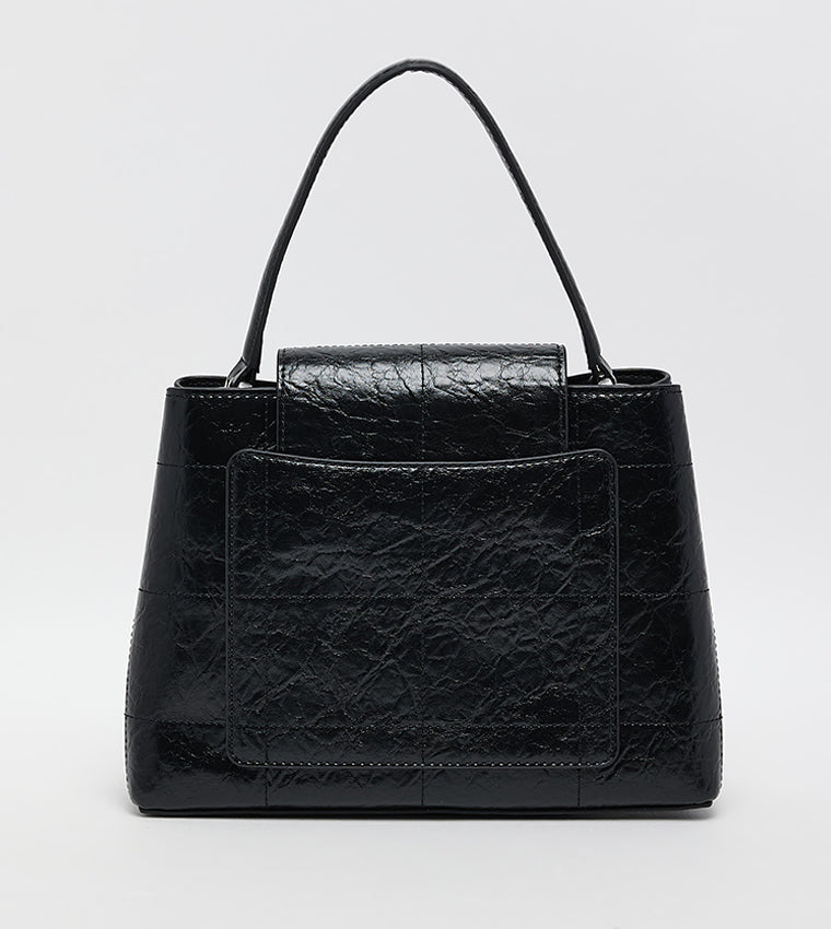 Suki textured top handle bag