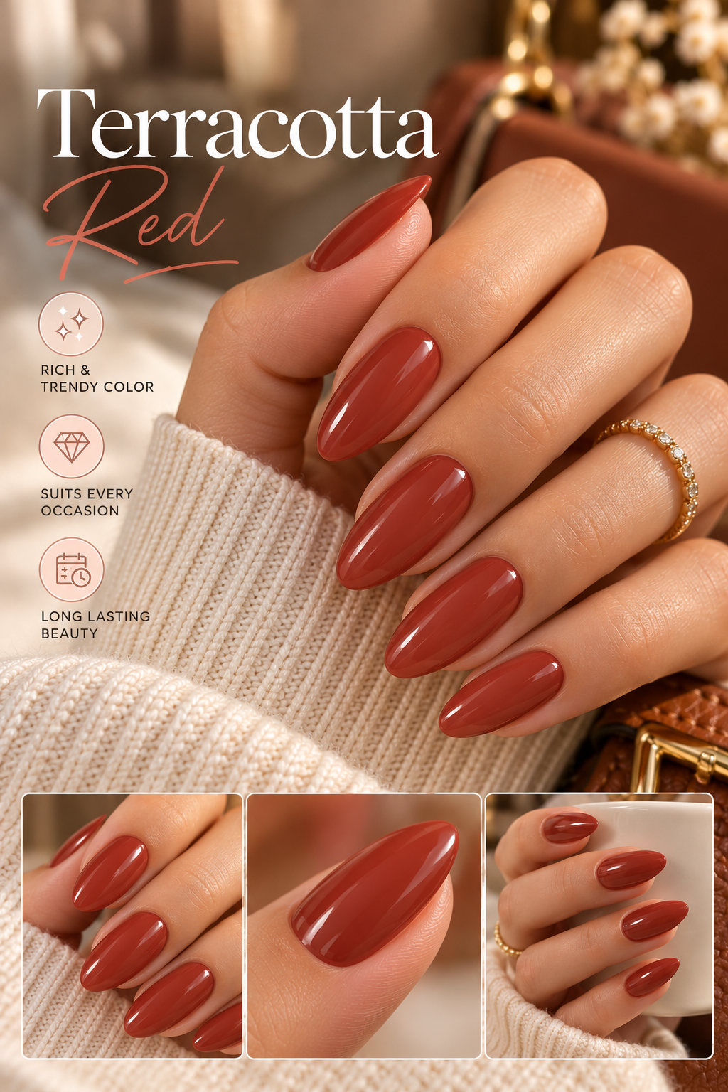 ASHO-Nails-Terracotta Red