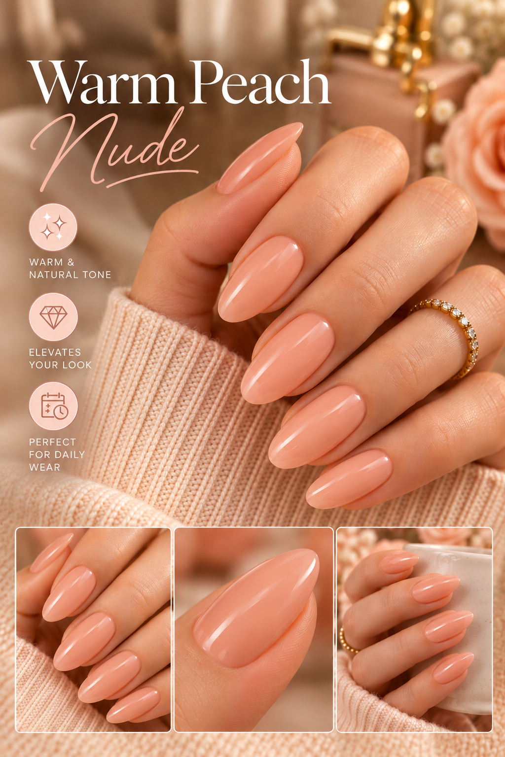 ASHO-Nails-Warm Peach Nude