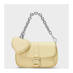Zetta Belt Buckle Mini Bag in butter yellow
