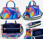 CH&K Rainbow Quilted Mini Tote Bag – Multicolor