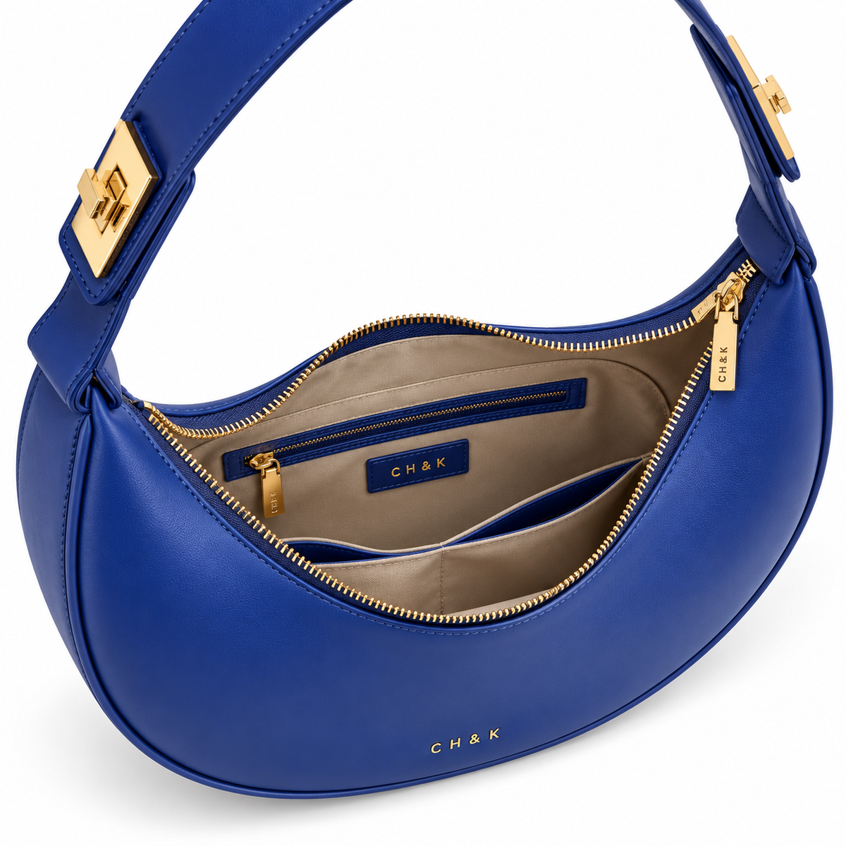 CH&K Crescent Shoulder Bag – Royal Blue