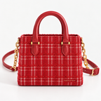 CH&K Red Tweed Mini Tote Bag