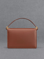 Leather, Canavas two-tone boxy bag
