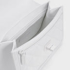 Micaela Quilted Chain Bag In White